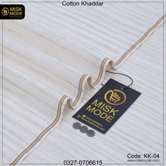 Premium Soft & Cool Cotton Khaddar - Summer Special (KK-01)