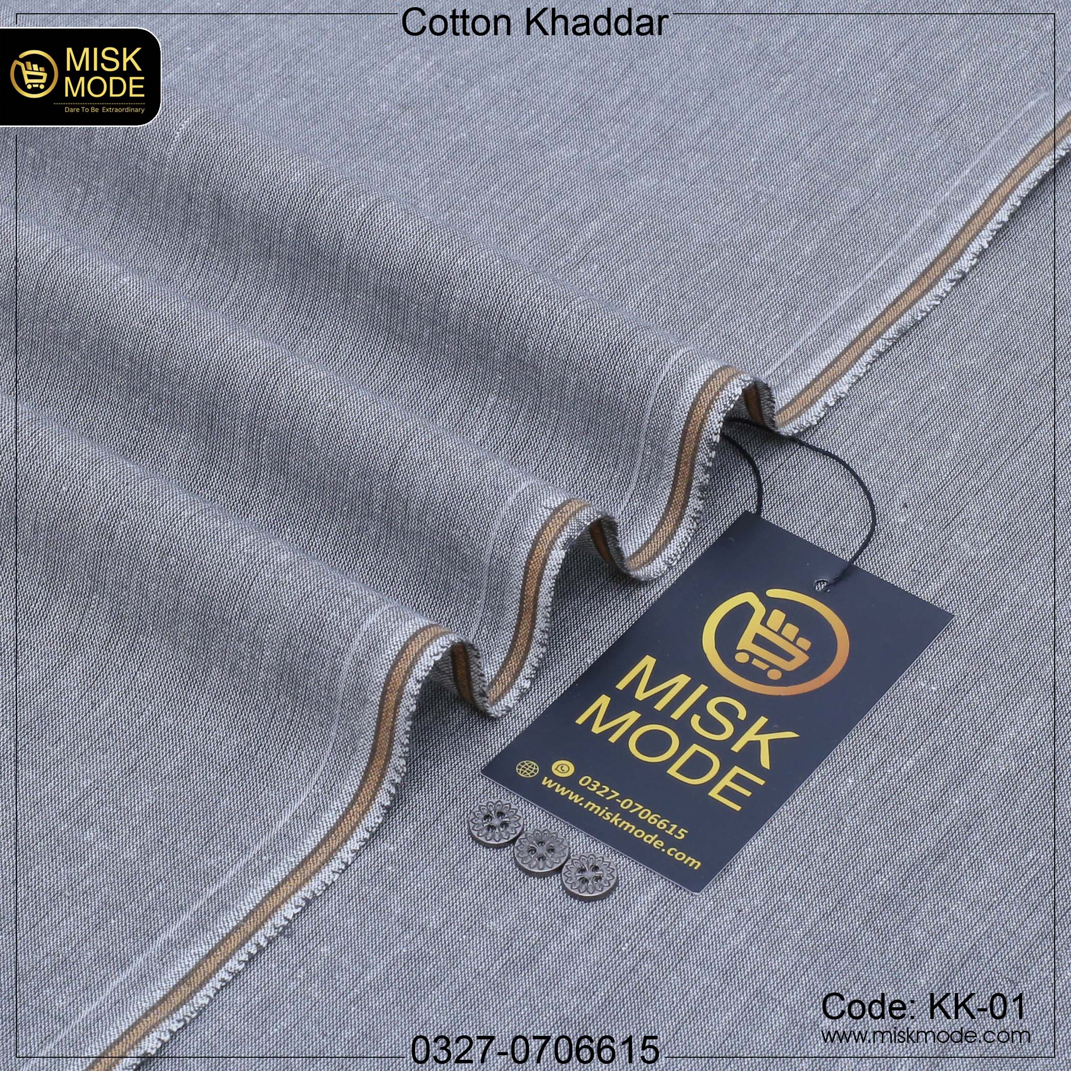 Premium Soft & Cool Cotton Khaddar - Summer Special (KK-09)