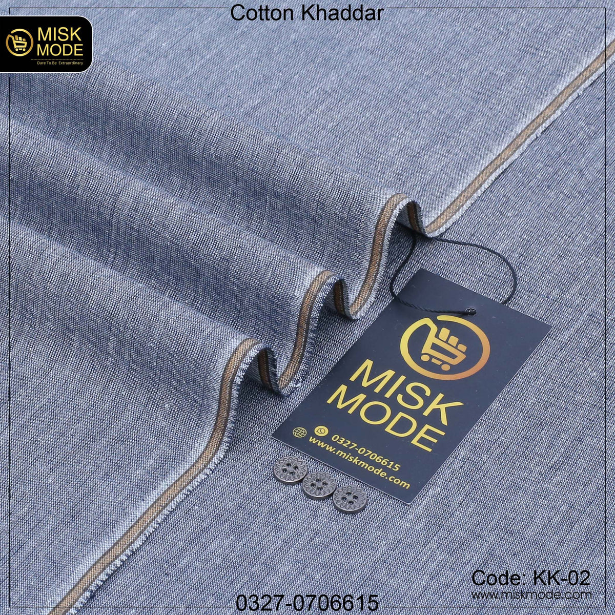 Premium Soft & Cool Cotton Khaddar - Summer Special (KK-02)
